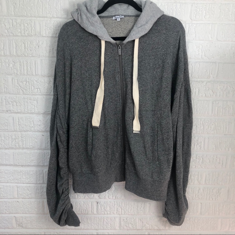 Splendid Gray Zip Up Hoodie